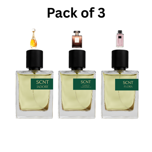 Pack of Three Scnt J’adore, Scnt Coco Mademoiselle, and Scnt Flora