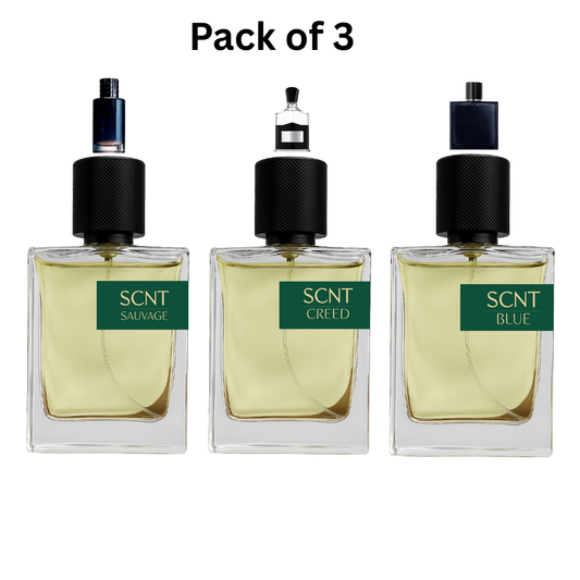 Pack of Three Scnt Sauvage, Scnt Creed, and Scnt Blue