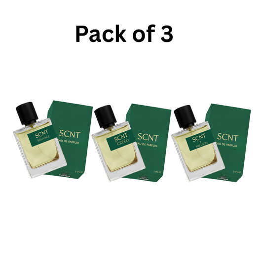 Pack of Three Scnt Sauvage, Scnt Creed, and Scnt 1 Million