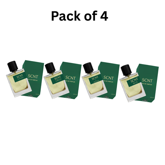 Pack of Four Scnt Sauvage, Scnt Creed, Scnt 1 Million, and Scnt Blue