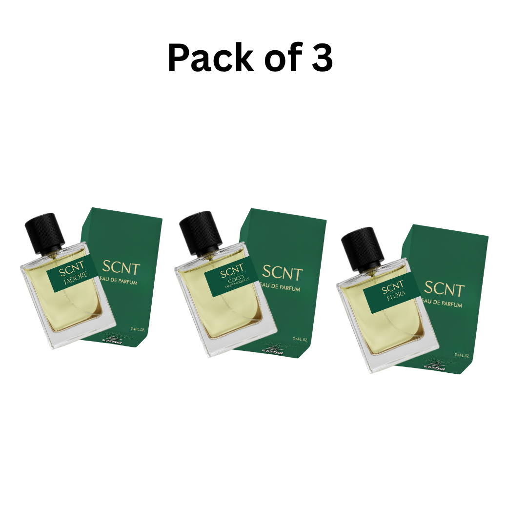 Pack of Three Scnt J’adore, Scnt Coco Mademoiselle, and Scnt Flora