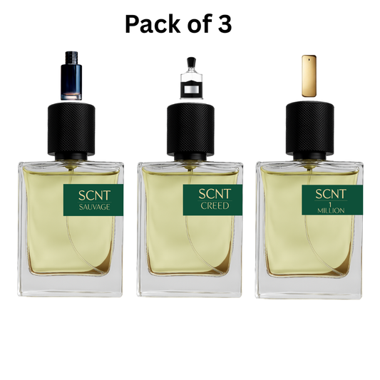 Pack of Three Scnt Sauvage, Scnt Creed, and Scnt 1 Million